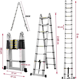 The 5 Best Versatile Telescoping Ladder for Easy Storage and Maximum Reach(buying guide) 6 71Wu9ZK7YQL. AC SL1500